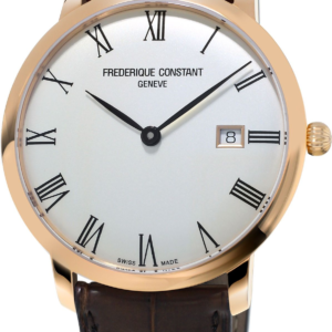 שעון יד יוקרתי לגבר FREDERIQUE CONSTANT דגם FC-306MR4S4 Slimline Automatic Silver Dial Men's Watch  יבואן רשמי!
