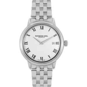 שעון יד יוקרתי לגבר ריימונד וויל - RAYMOND WEIL GENEVE דגם שעון Raymond Weil Toccata Classic Steel White Dial Quartz