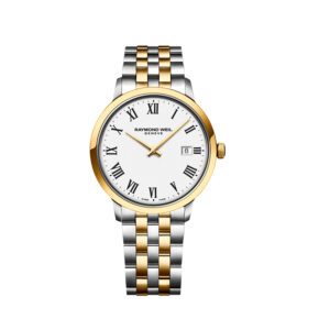 שעון יד יוקרתי לגבר ריימונד וויל - RAYMOND WEIL GENEVE דגם שעון Raymond Weil Toccata Classic Two-tone White Dial Quartz