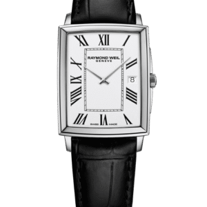 שעון יד יוקרתי לגבר ריימונד וויל - RAYMOND WEIL GENEVE דגם Toccata Men's Classic Leather Watch, 37 x 29 mm