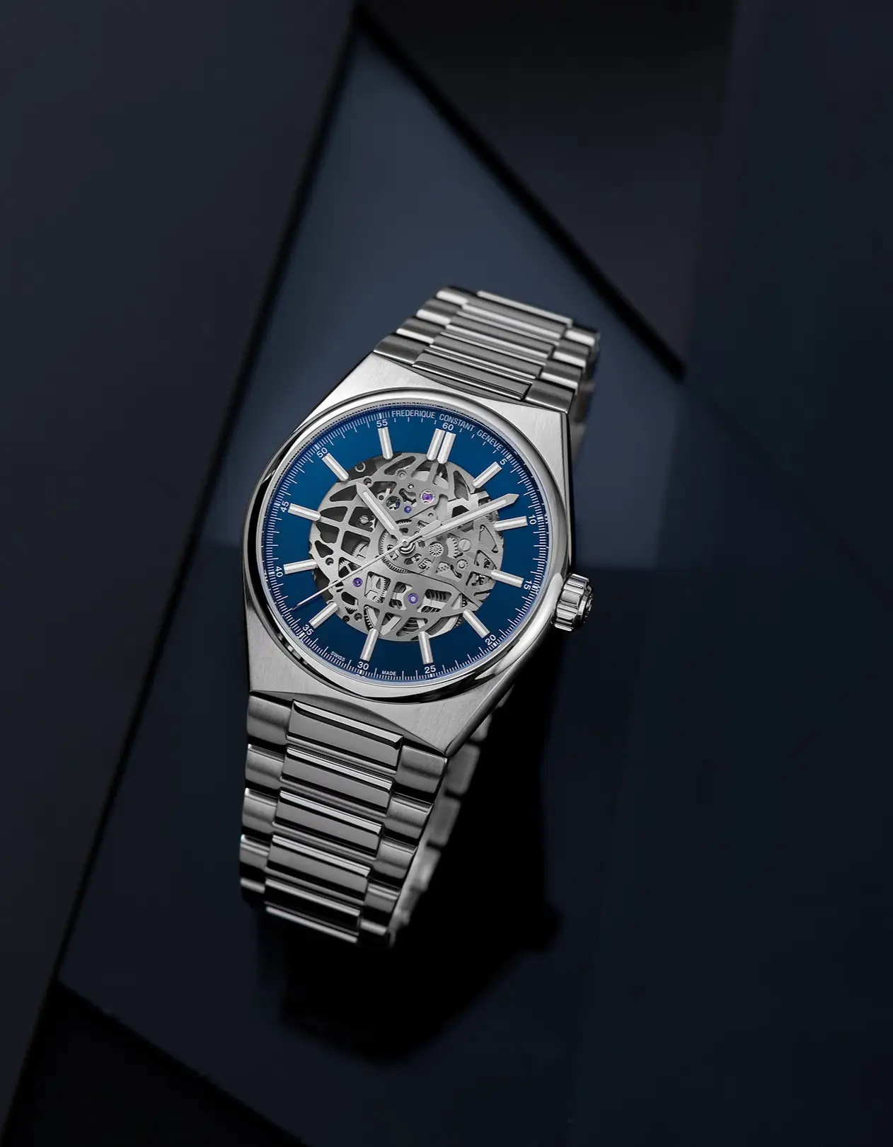 ⁦שעון יד יוקרתי לגבר FREDERIQUE CONSTANT דגם FC-310NSKT4NH6B HIGHLIFE AUTOMATIC SKELETON  יבואן רשמי!⁩ – תמונה ⁦5⁩