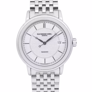 שעון יד יוקרתי לגבר ריימונד וויל -  RAYMOND WEIL GENEVE דגם Maestro Automatic White Dial Men's Watch 2837-ST-30001