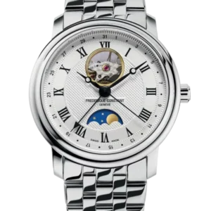 שעון יד יוקרתי לגבר פרדריק קונסטנט - FREDERIQUE CONSTANT דגם FC-335MC4P6B2 Classics Heart Beat Moonphase Date  יבואן רשמי!