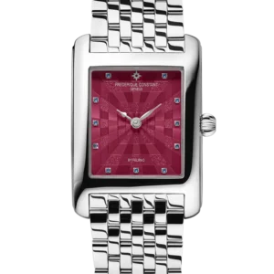 שעון יד יוקרתי לאישה פרדריק קונסטנט - FREDERIQUE CONSTANT דגם FC-200PI2C6B Classics Carree Ladies By Felipao  יבואן רשמי!